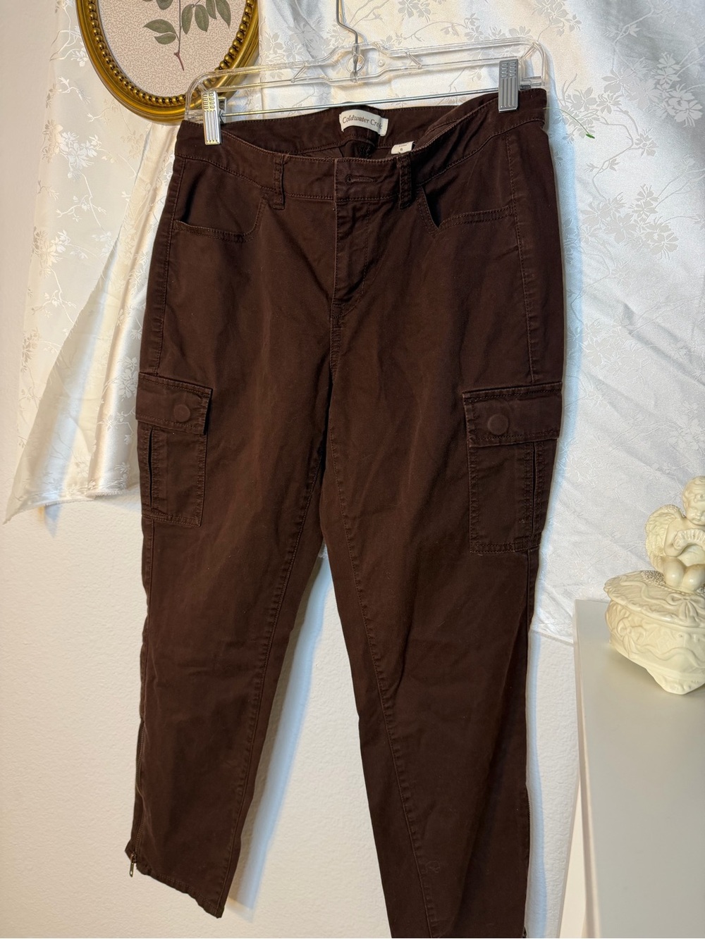 Coldwater Creek Dark Brown Straight-Leg Pants